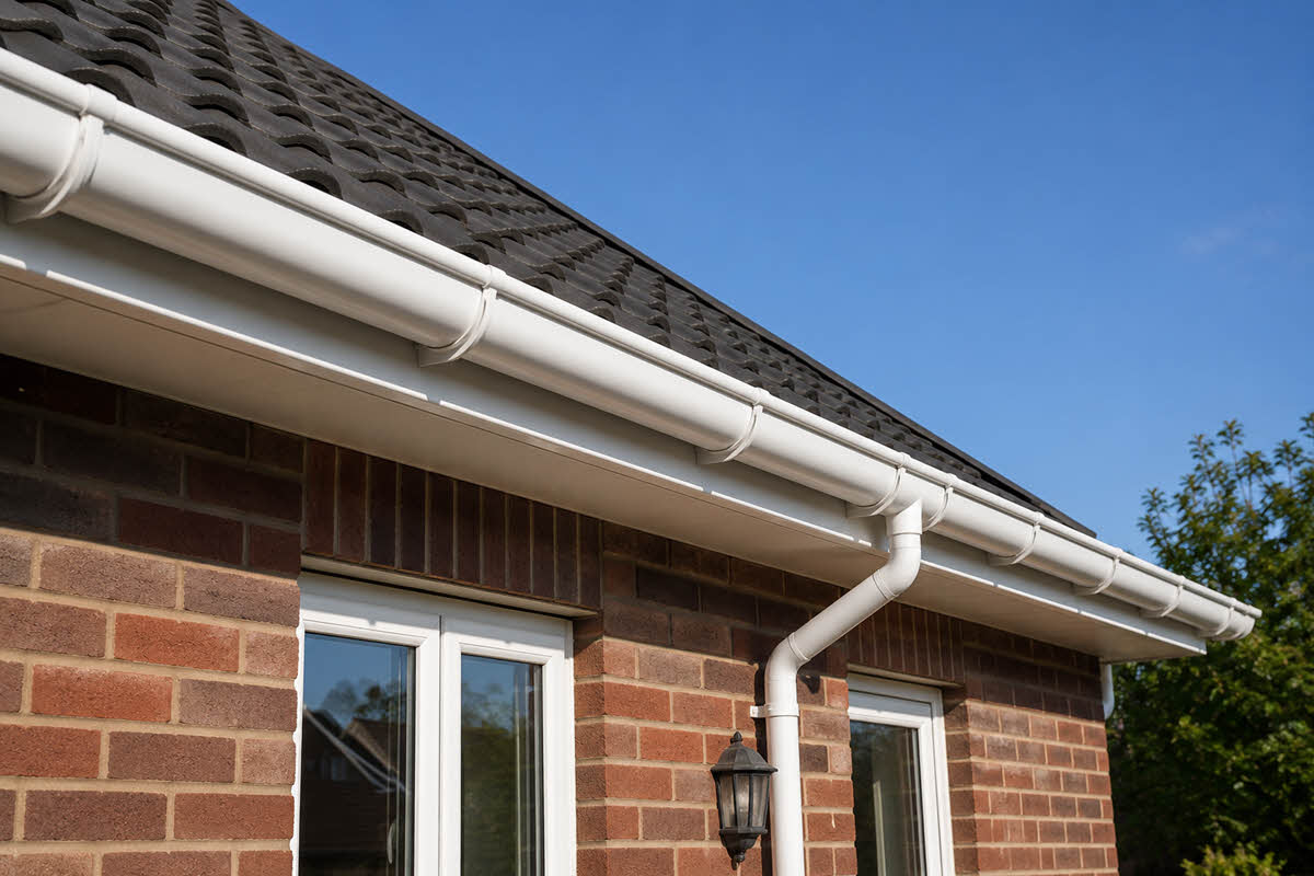 bungalow cleaned gutters